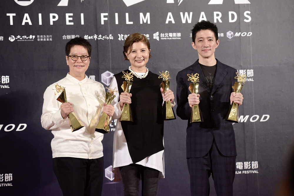 《返校》監製李耀華（左至右）、監製李烈、導演徐漢強（張哲偉攝）
