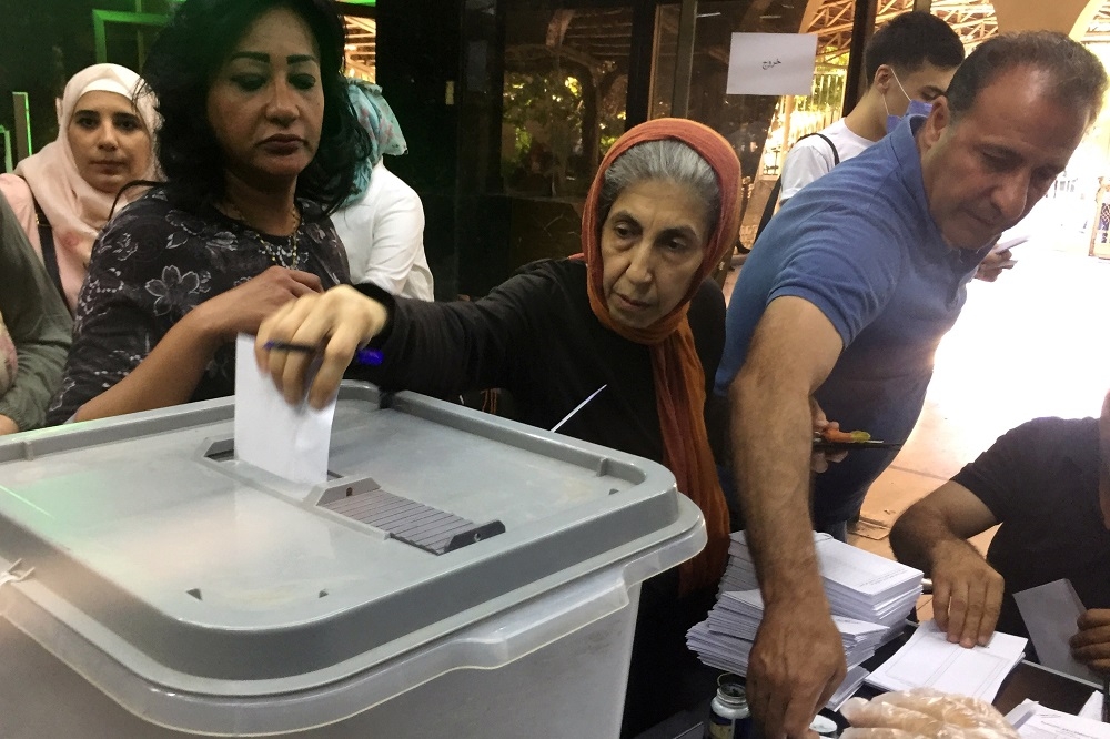 敘利亞19日舉行國會選舉。（湯森路透）