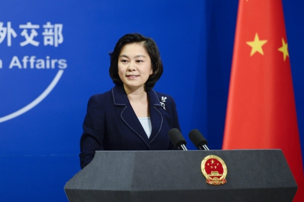 中國外交部發言人華春瑩有引用中國古詩詞文章做為答覆記者提問或發表看法的習慣。（湯森路透）