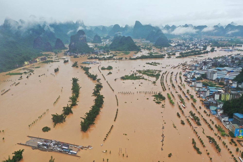 中國發生如此嚴重的水災，卻沒有得到應有的重視。（湯森路透）
