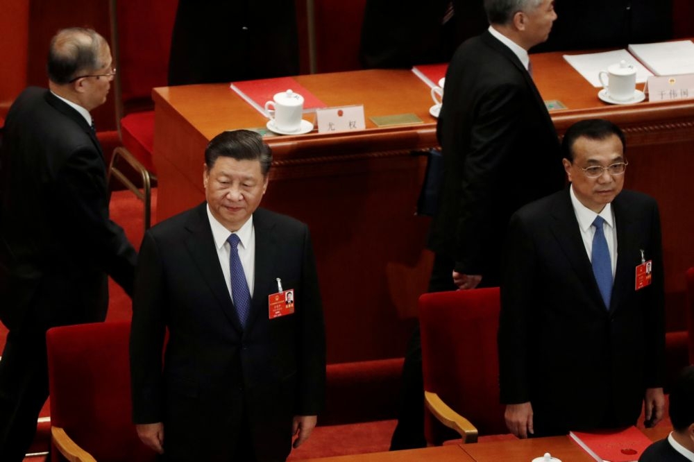 中國國家主席習近平、國務院總理李克強。（湯森路透）