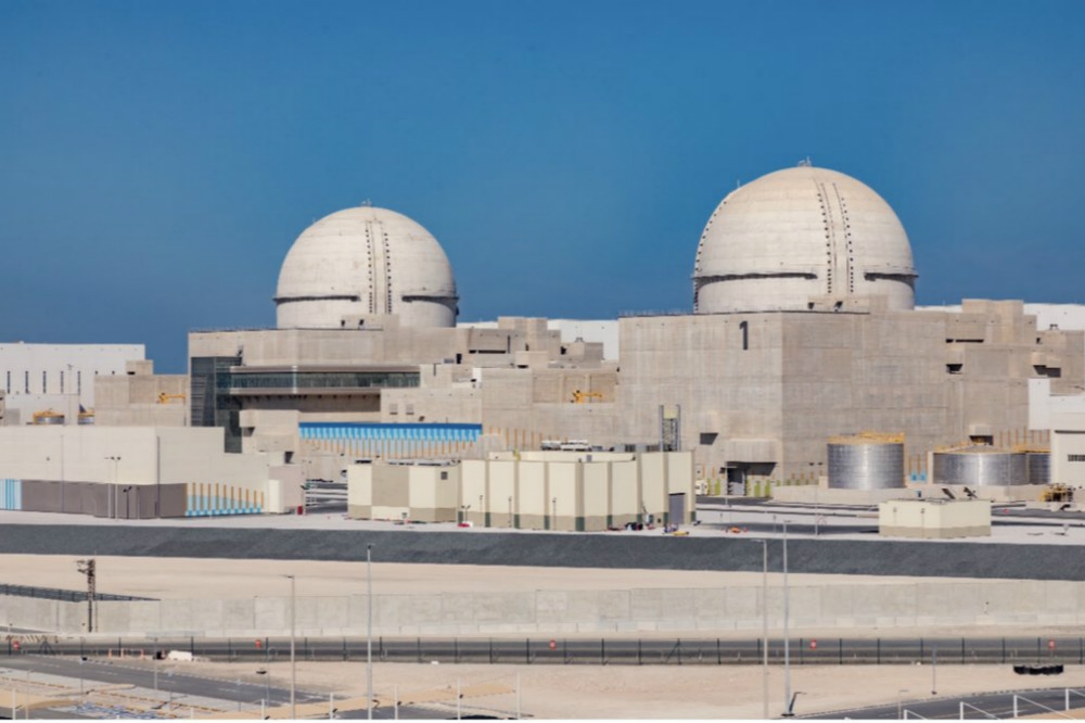 阿拉伯聯合大公國首座核電廠「巴拉卡」啟用。（圖片取自杜拜元首推特）