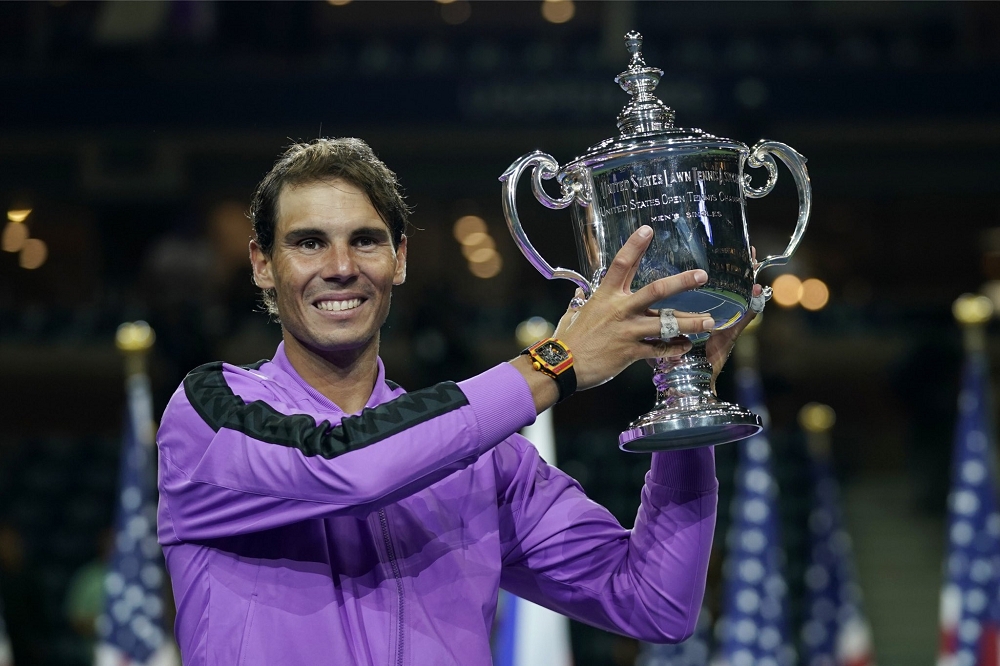 西班牙好手納達爾（Rafael Nadal）5日在推特上宣布，將缺席今年的美國網球公開賽。（取自Rafa Nadal推特）