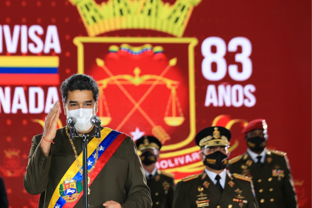 委內瑞拉強人總統馬杜洛。（湯森路透）