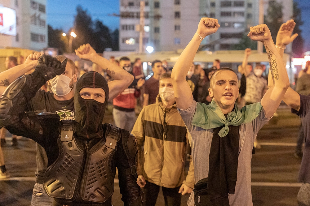白俄羅斯當局大舉鎮壓示威者。（湯森路透）