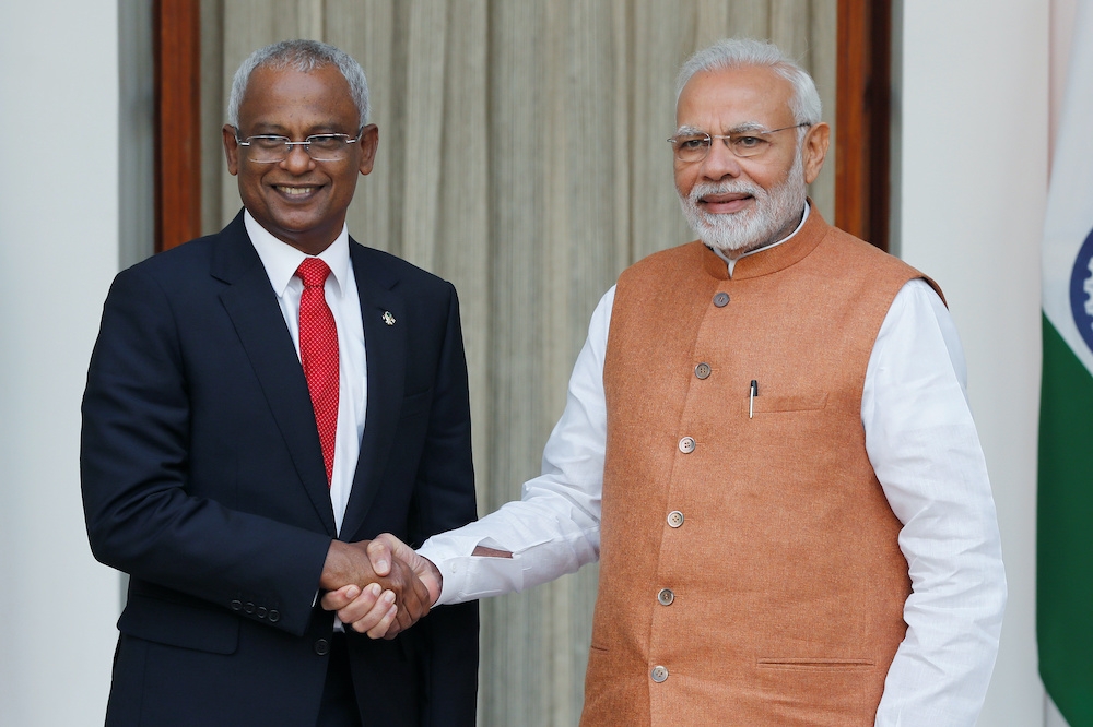 印度將資助馬爾地夫五億美元，協助當地基礎建設，平衡中國影響力。（湯森路透）