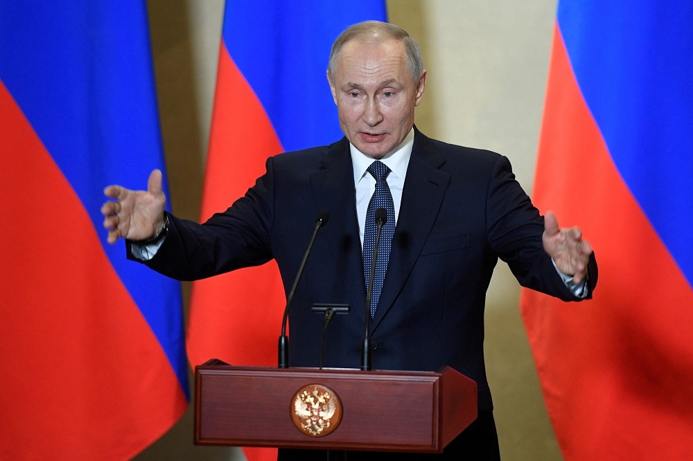俄羅斯總統普京表示，莫斯科隨時準備好提供必要的軍事援助。（湯森路透）