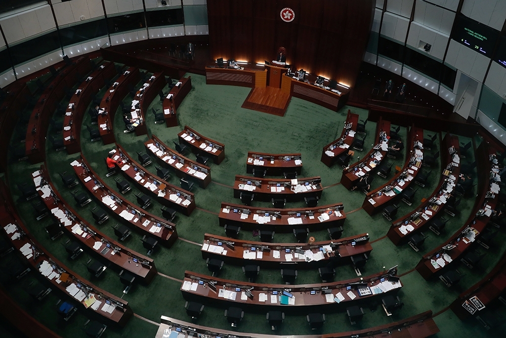 對於民主派是否接受延任一年，香港民主派出現巨大分歧。（湯森路透）