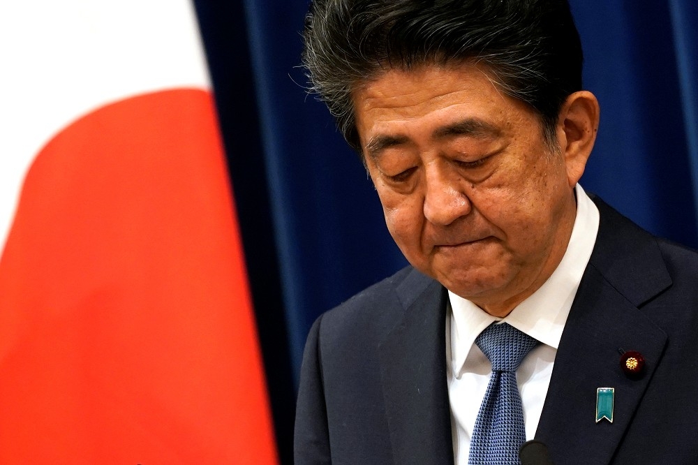日本首相安倍晉三。（湯森路透）