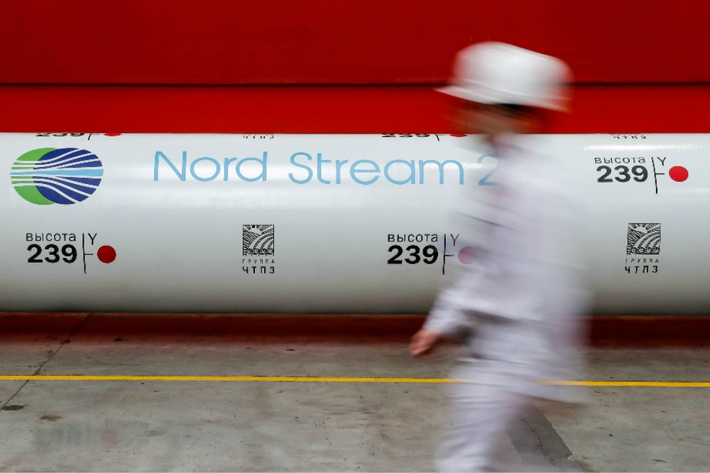 連結歐洲與俄羅斯的重要天然氣管線「北溪二號」。（湯森路透）