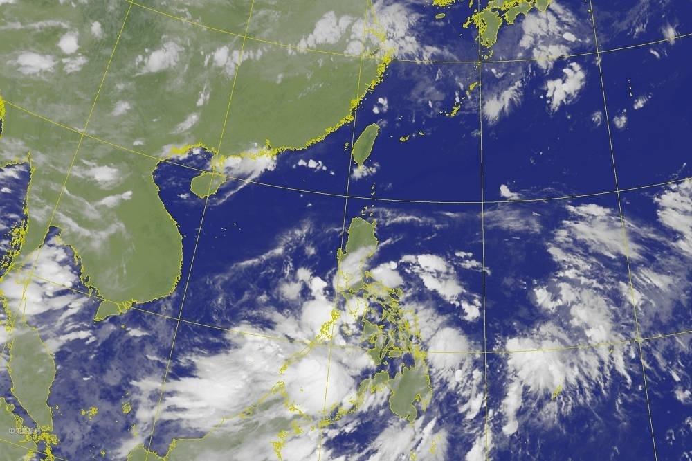 吳德榮指出，16日到19日南海有熱帶擾動發展，之後，菲律賓東方海面，另有熱帶擾動醞釀的跡象，尚待觀察。（取自中央氣象局）