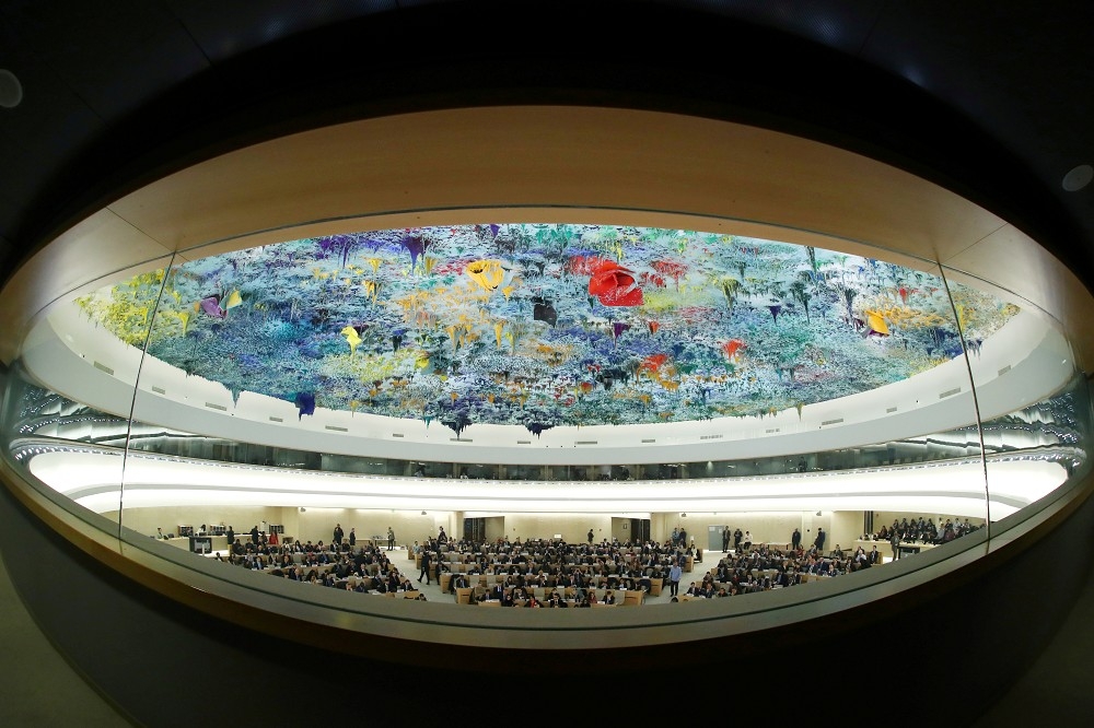聯合國人權理事會。（湯森路透）