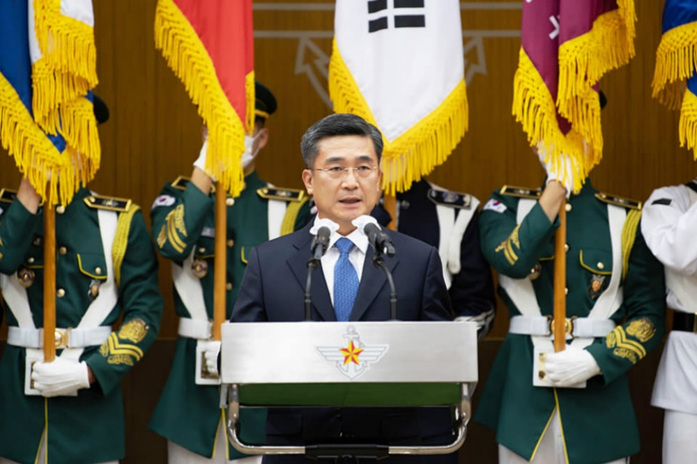新上任的南韓國防部長徐旭。（取自南韓國防部）