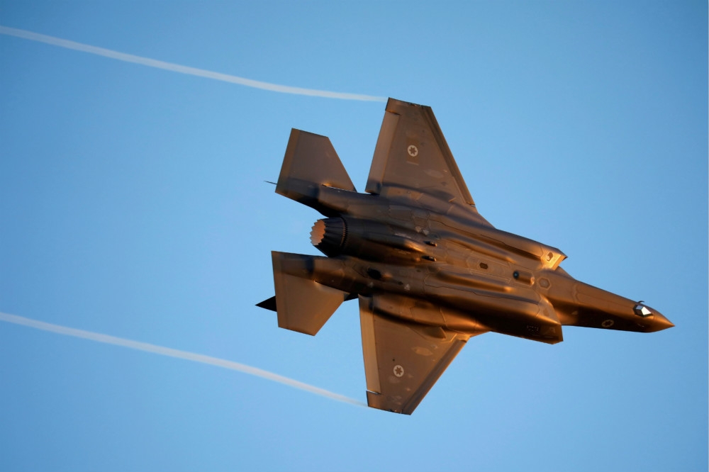 以色列空軍現役的F-35戰機。（湯森路透）