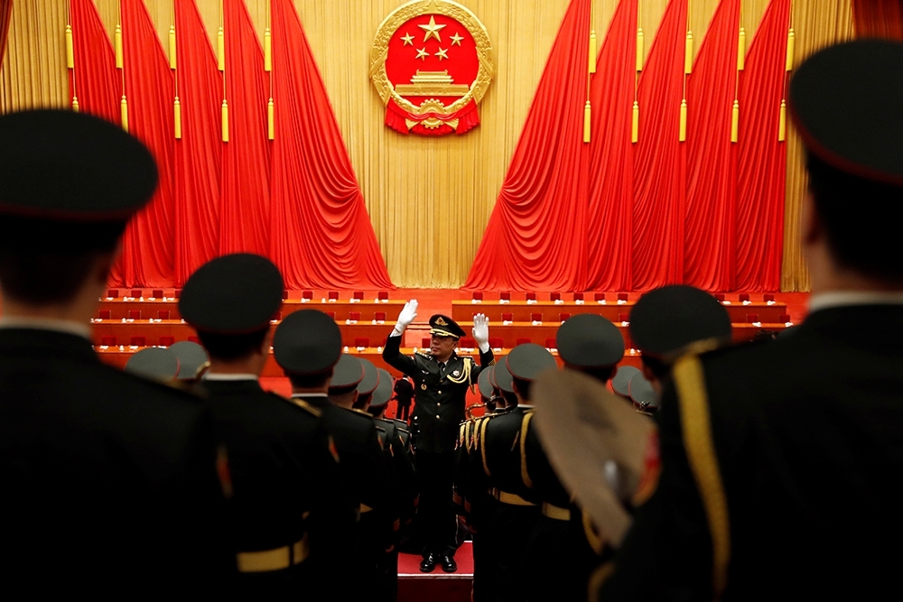 1949年後中國已被共產黨攻陷，之後的70多年裡，它一直在中國扮演「偽上帝」角色，讓中國人膜拜它。（湯森路透）