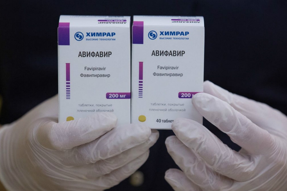 俄羅斯首款註冊的抗新冠肺炎藥物「阿維法韋」。（圖片取自直接投資基金）