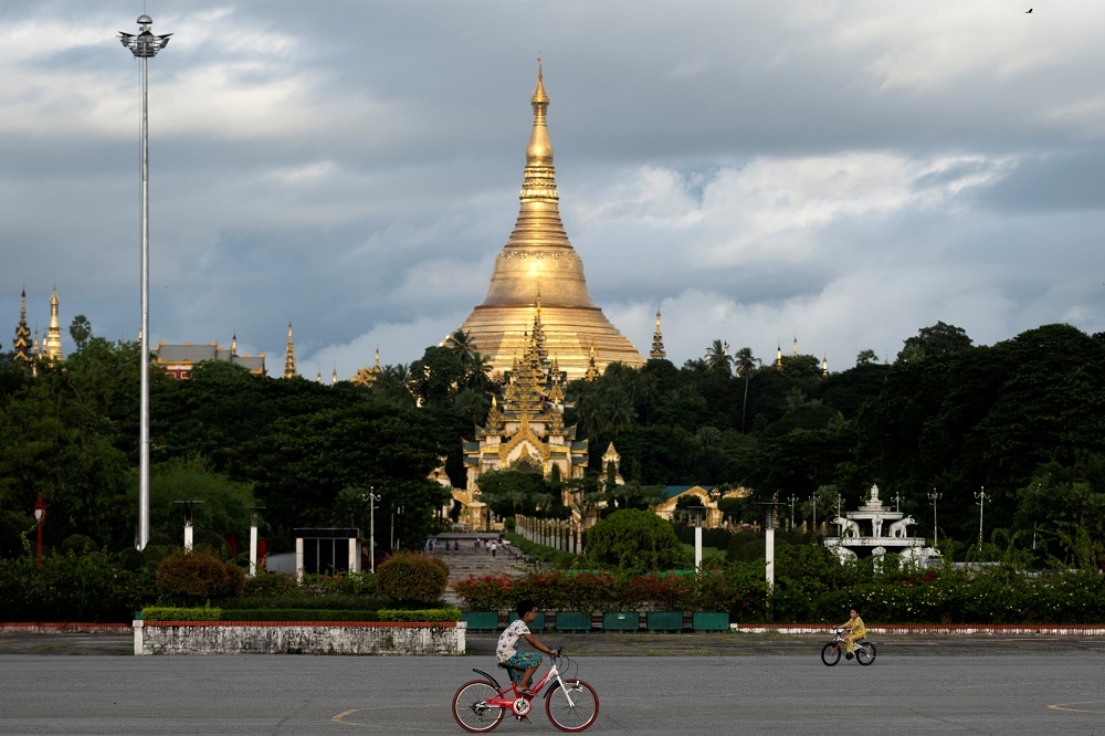 緬甸的仰光大金寺。（湯森路透）
