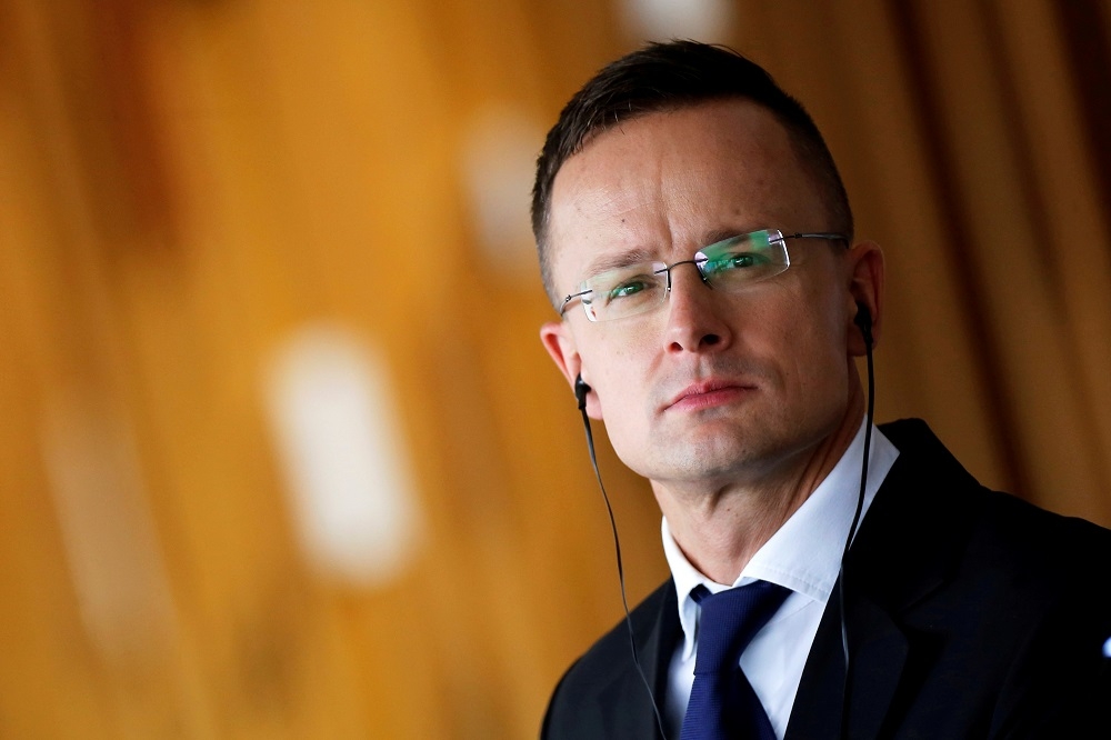匈牙利外長史吉雅拖（Peter Szijjarto）不滿歐盟對其法治指控與執法不透明。（湯森路透）