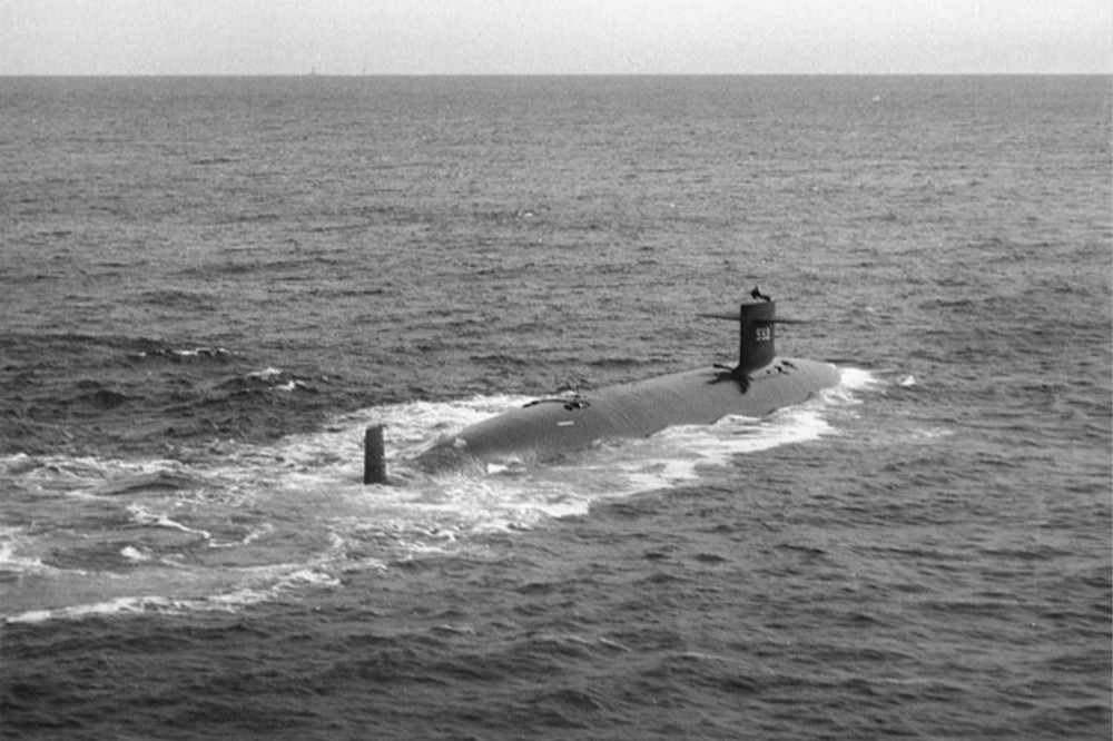 「長尾鯊號」核潛艦1961年正式編列服役。（圖片取自美國海軍）