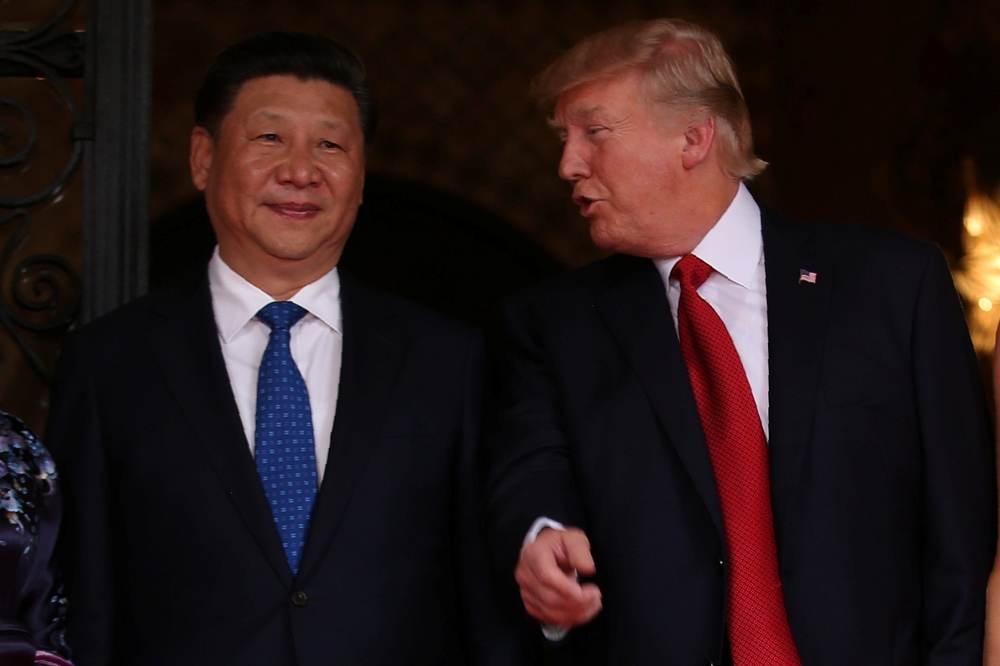 中國國家主席習近平（左）、美國總統川普（右）。（湯森路透）