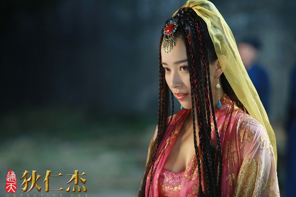 中國大陸古裝劇《通天狄仁傑》劇照，唐代胡人女性十分受到歡迎。（取自微博）