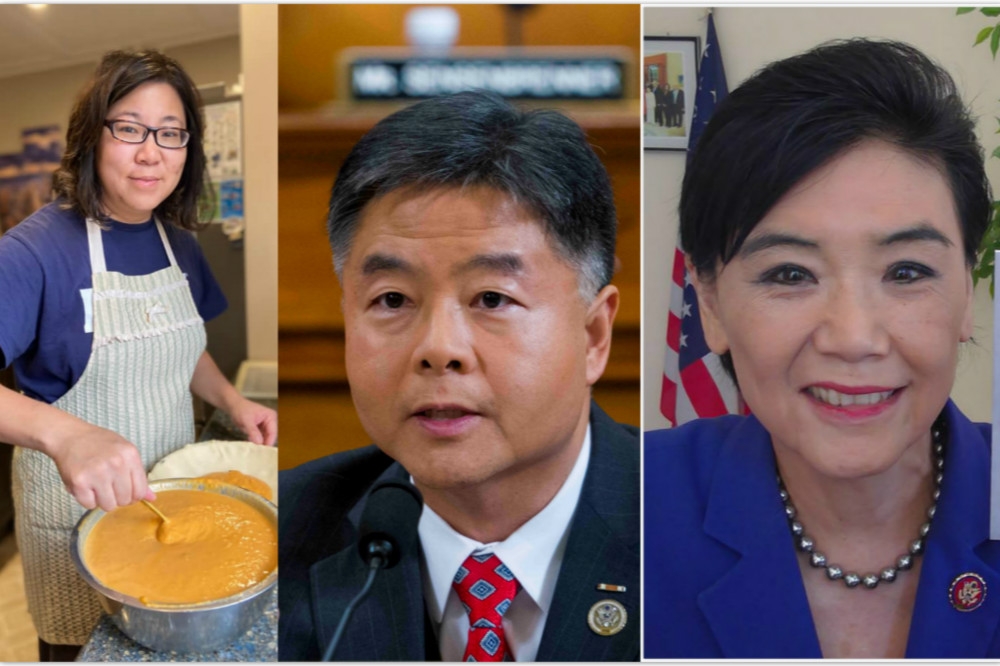 美國聯邦眾議院現任三名華裔議員：（由左至右）孟昭文、劉雲平和趙美心。（圖片取自競選臉書與湯森路透）