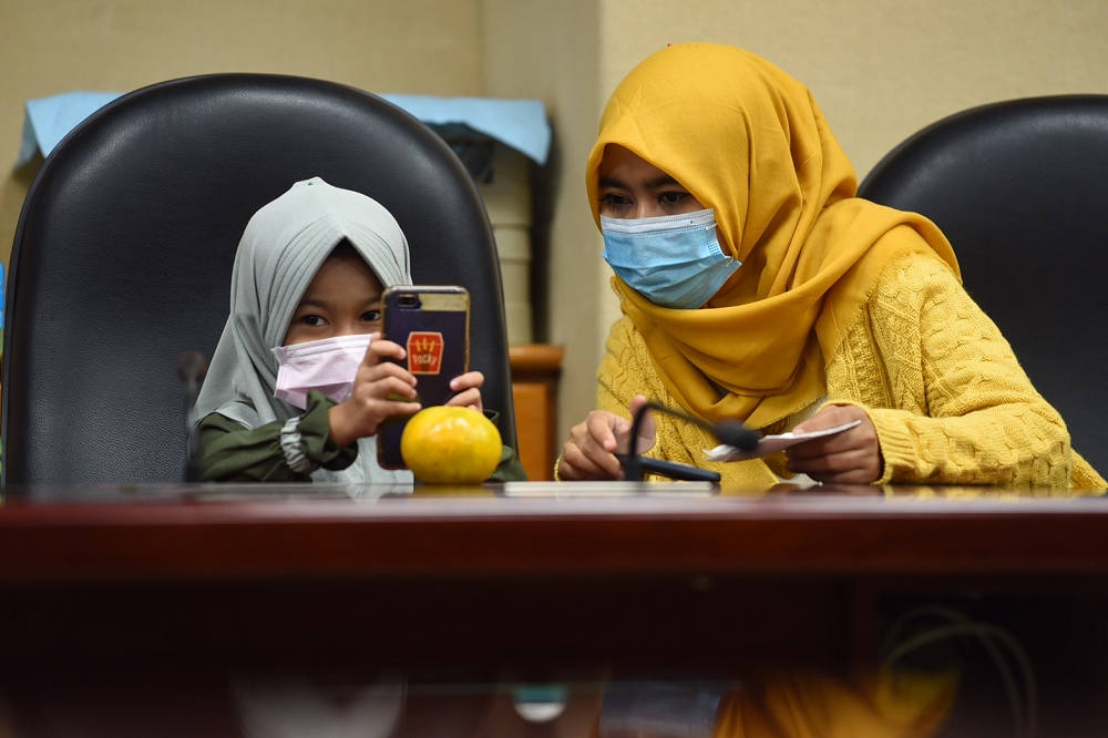 印尼籍看護莉娜3月被確診為「嚴重再生不良性貧血」，在北榮移植後恢復良好。（蔣銀珊攝）