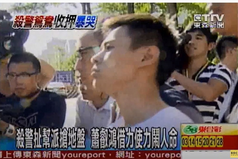 夜店殺警案主嫌蕭叡鴻先前潛逃中國躲藏，近日返台後遭警方鎖定，並於6日落網。（截取自東森新聞YouTube）