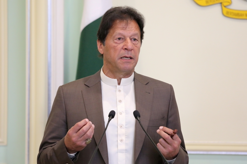 巴基斯坦總理伊姆蘭汗（Imran Khan）。（湯森路透）
