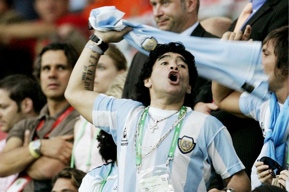 阿根廷球王馬拉度納。（湯森路透）