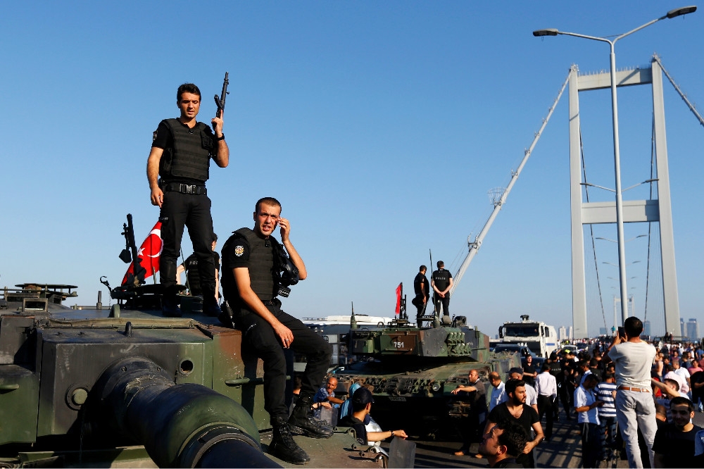 土耳其2016年7月曾爆發短暫的軍事政變。（湯森路透）