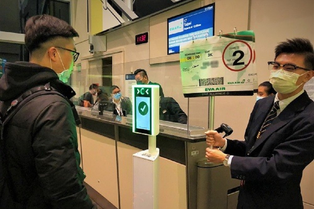長榮航空即日起於舊金山機場提供人臉辨識服務。（長榮航空提供）