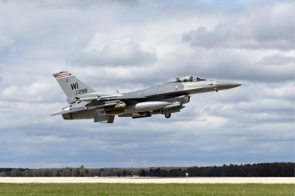 隸屬於威斯康辛州國民兵麾下的F-16戰機。（圖片取自美國空軍）