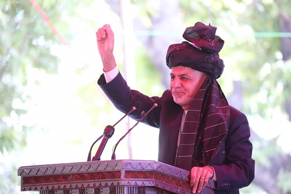 阿富汗總統加尼。（擷取自推特帳號@ashrafghani）