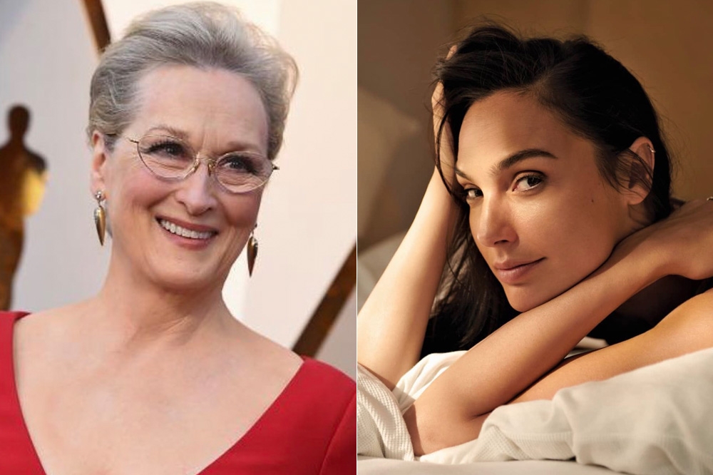 蓋兒加朵（右）、梅莉史翠普分別拿下2020年好萊塢女星收入的第3及第5名。（左翻攝自Meryl Streep IG，右翻攝自Gal Gadot IG）