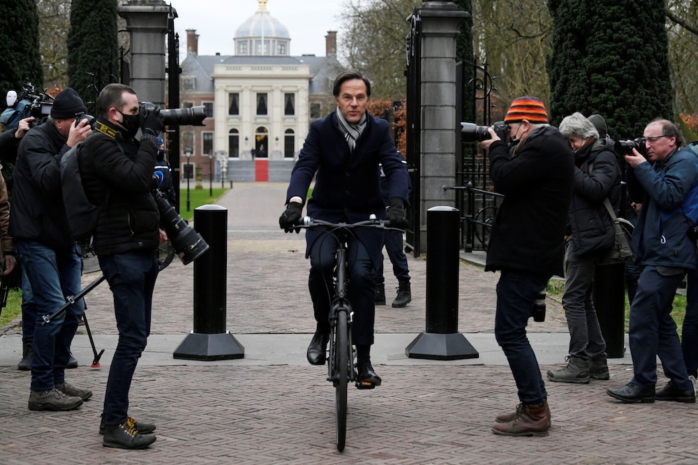 荷兰总理吕特宣布内阁总辞。（汤森路透）(photo:UpMedia)