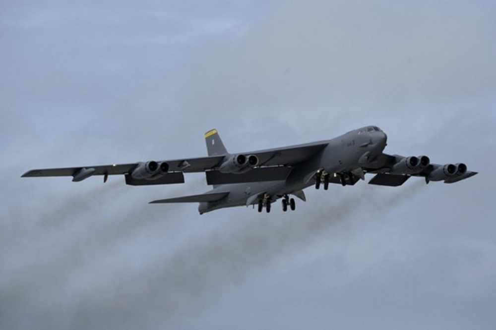 美籍B-52轟炸機。（取自美軍太平洋司令部）