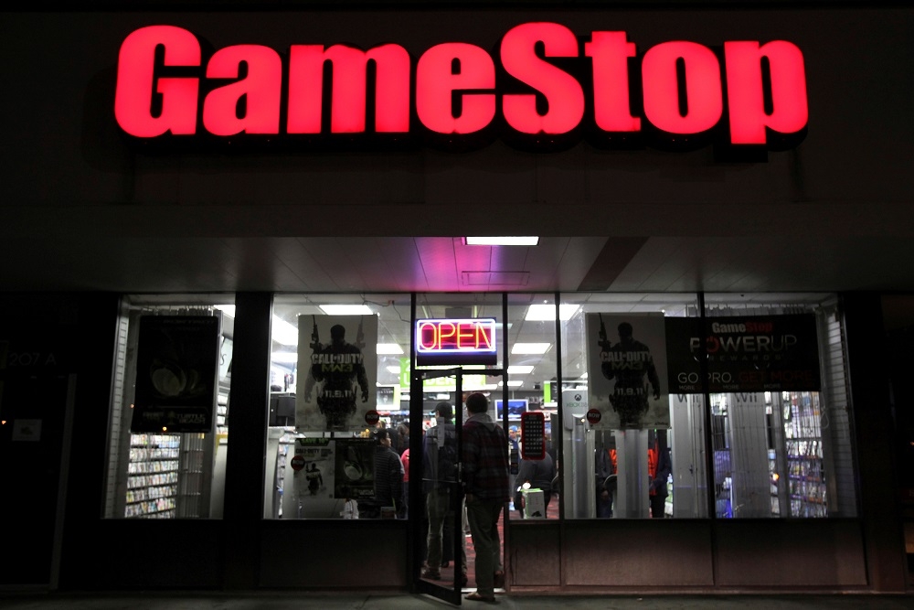 美國遊戲零售商「遊戲驛站」（GameStop）。（湯森路透）