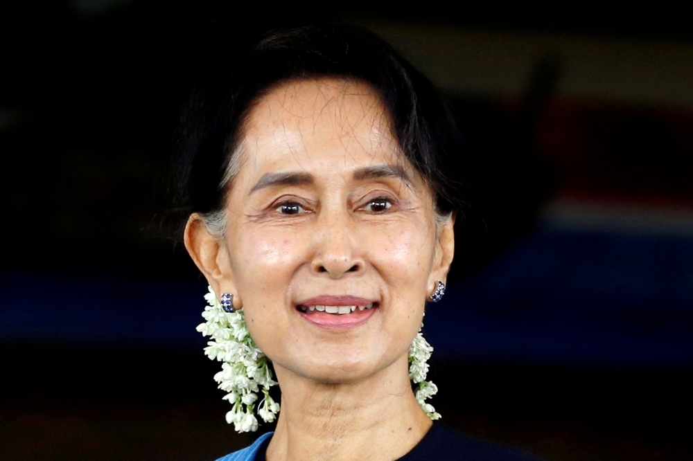 緬甸1日驚傳軍事政變，翁山蘇姬等人遭軍方拘捕。（湯森路透）