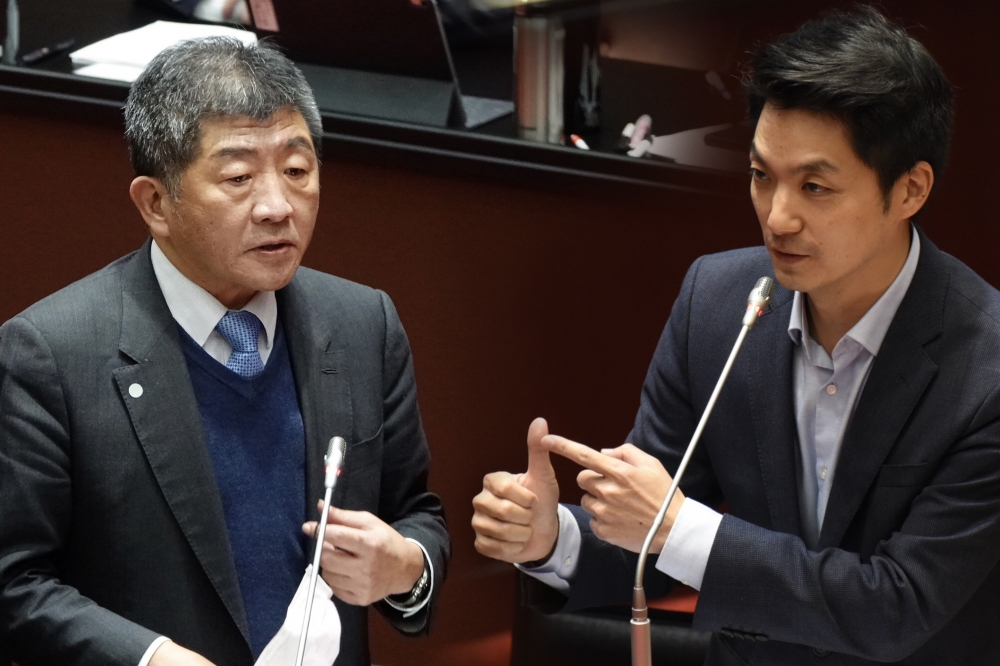 陳時中和蔣萬安是2022競逐北市市長的熱門人選。（合成圖片／王侑聖、蔣銀珊攝）