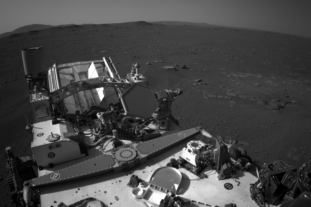 毅力號在台灣時間19日成功登陸火星。（取自NASA臉書）