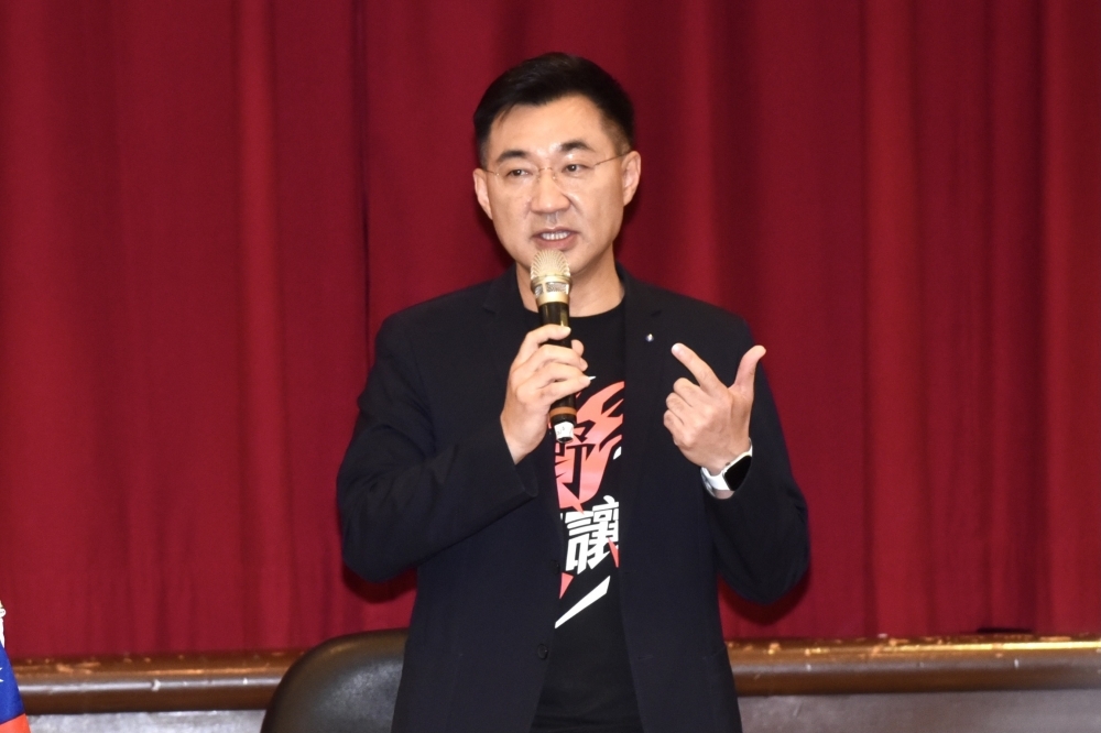 國民黨主席江啟臣尋求連任，因一波「藍白合」操作激起黨內基層與議員系統強烈反彈，再陷領導危機。（資料照片／張哲偉攝）