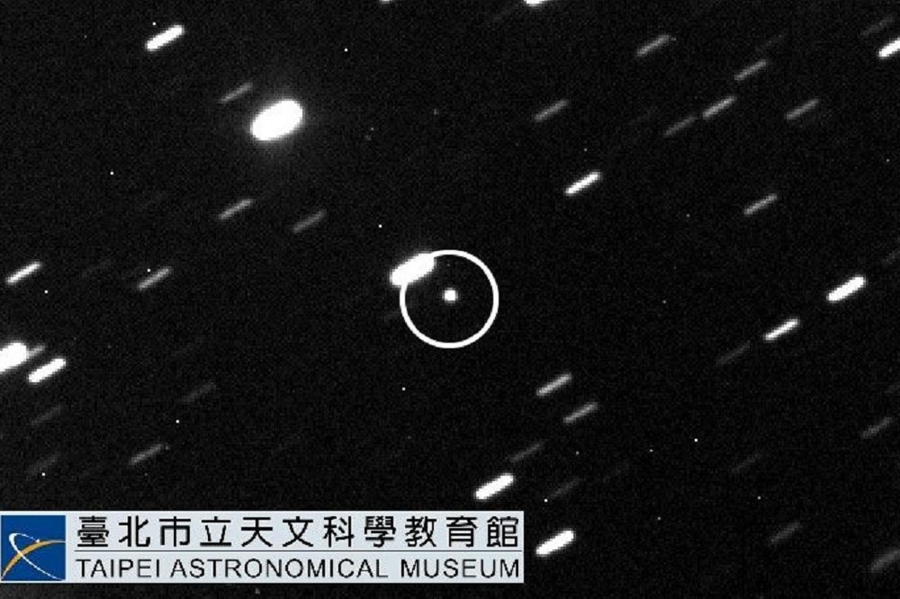 台北市天文館5日指出，小行星「毀神星」將於3月6日上午最接近地球，預測下一次接近地球為2029年4月13日。（台北市立天文科學教育館提供）