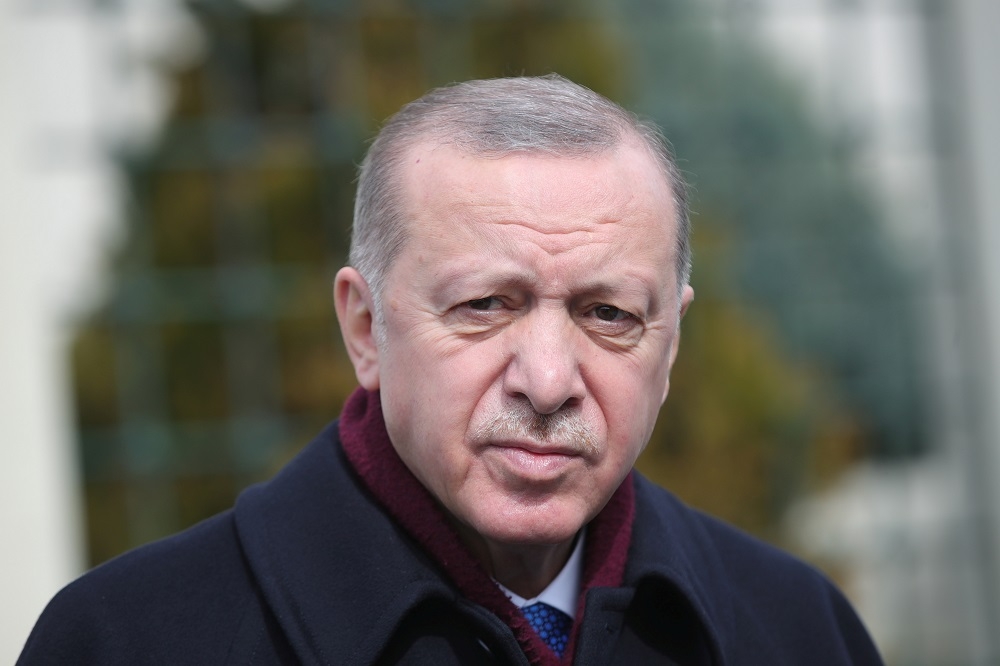 土耳其總統艾爾多安（Recep Tayyip Erdogan）。（湯森路透）