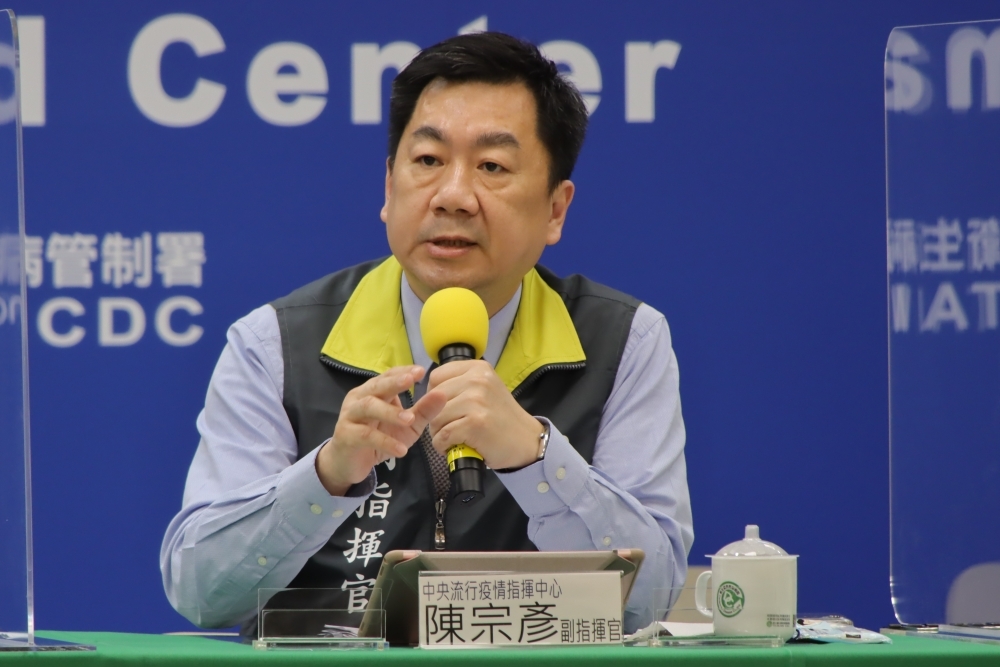 陳宗彥表示，台帛旅遊泡泡團的機場動線規劃目前已經完成。（指揮中心提供）