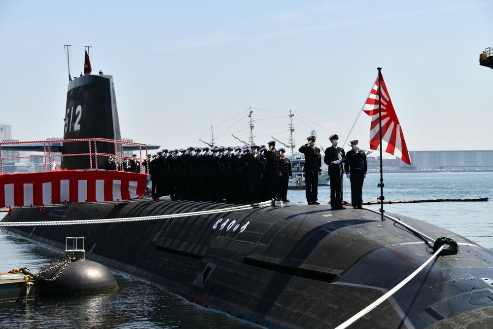 日本蒼龍型潛艦最後一艘「鬪龍」24日迎來服役之日。（圖片取自防衛省）