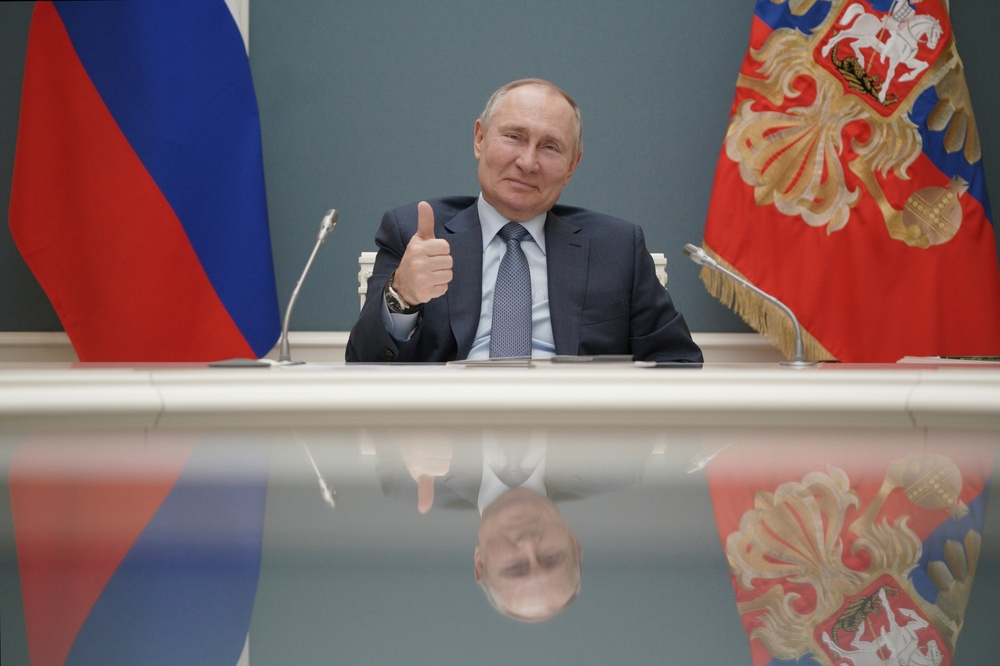 俄羅斯強人總統普京，將在新憲法修正後，能繼續連任掌權至2036年。（湯森路透）