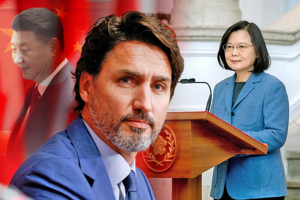 加拿大政府威胁赞助的论坛不得颁奖给蔡英文。（上报制图）(photo:UpMedia)
