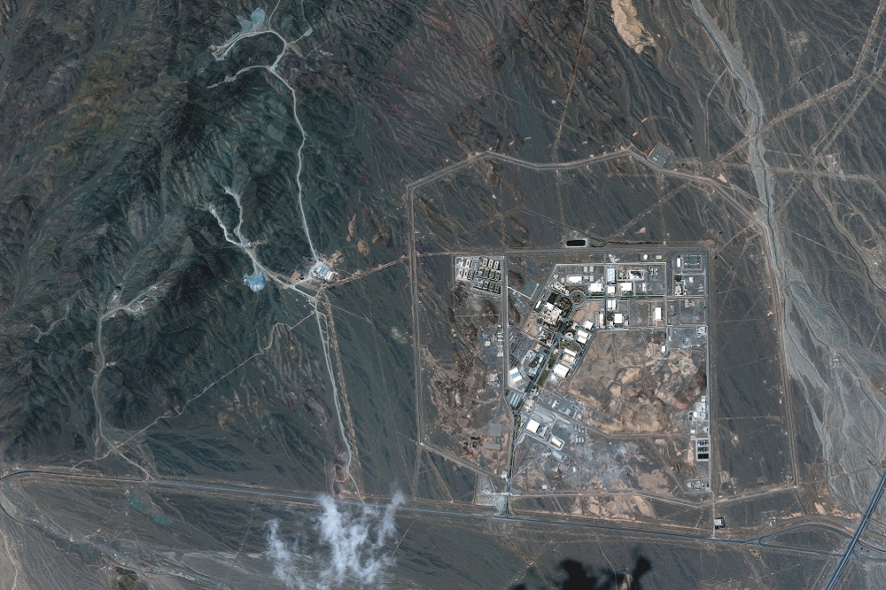 伊朗納坦茲核電廠。（湯森路透）
