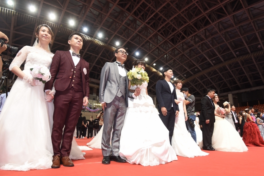 2021年第1季結婚數僅2.8萬對，比2020年疫情爆發時的第一季3.3萬對更低。圖為示意畫面。（資料照片／蔣銀珊）